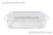 Банка с крышкой 0,28л прозрачная  /120х90х47/ прямоугольная БП