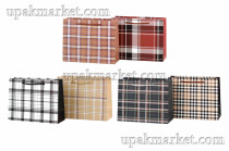 Пакет бумажный подарочный 26х32х12см Люкс микс