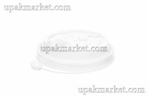 Крышка для стакана ВЗЛП д.79,5-80мм (0,250) ПП прозрачная матовая (20уп х50шт)