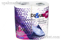 Полотенца бумажные 2-х сл. 10м ДИВА /9уп х 2шт/