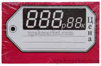 Ценник бумажный Красный Средний горизонтальный 100шт (7,7х5,0 см)