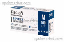 Перчатки нитриловые неопудренные M черные PACLAN /10уп х 100шт/																													