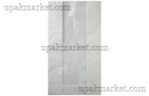 Пакет бумажный пищ. 250x140x60 д/выпечки белый окно 60 40гр (3000шт)