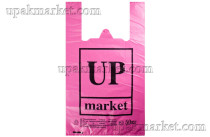Пакет майка 30х55 "UP Маркет" 11гр розовый Лабрава /20уп х 50шт/ 