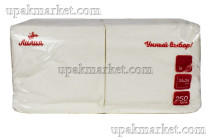 Салфетки 24х24 1-слойные, 250 листов, ЛИЛИЯ