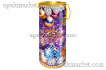 НГ Туба 1500гр НОВОГОДНИЕ КОНФЕТТИ d12 х h34см  