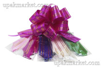 Бант шар 3см с золотой полосой /1уп х 50шт/