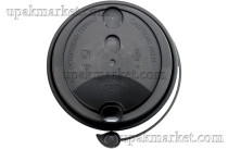 Крышка для стакана д.80мм (0,250/0,330л) черная матовая Покров /20уп х 50шт/