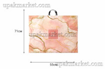 Пакет с петлевой ручкой 71х51 "Роуз де Велюр" 70мкм Интерпак /8уп х 25шт/