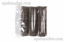 Форма бумажная Тарталетка круг 25х16мм коричневая 40гр ТБФ