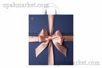 Пакет с петлевой ручкой 42х38 "Бант Мокко" 37мкм Тико /6уп х 50шт/