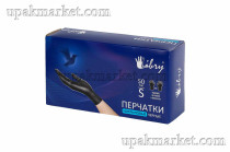 Перчатки нитриловые неопудр.смотр. LIBRY S /10х100шт/ (10уп) черные 3,5гр 