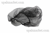 Шапочка-берет нейлоновая сеточка черная AVIORA /10уп х 50шт/ 21 дюйм