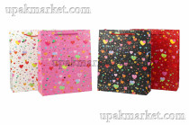 Пакет бумажный подарочный 26х32х12см Люкс c тиснением