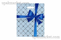 Пакет Сигаретная серия Арт 36х45 см СИНИЙ БАНТ