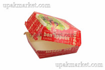 Фастфуд короб гамбургер М 102х102х65 Bon appetit