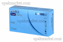 Перчатки виниловые неопудренные L прозрачные MEDIOK /10х100шт/ 																														
