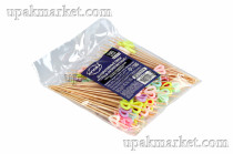 Пика "Сердца разноцветные" 12см 100шт AVIORA 