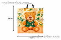 Пакет с петлевой ручкой ПВД 44х44 "Боярин" 70мкм Интерпак /20уп х 25шт/