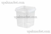 Банка   0,28л   прозрачная  прямоугольная ВЫСОКОЕ   /75*75*80/   Энтерпак   (500шт)