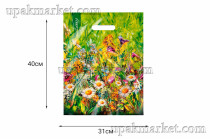 Пакет с вырубной ручкой 31х40 Пленэр Интерпак /10уп х 50шт/