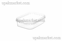 Банка прозрачная прямоугольная 200мл 91х120х30 ВЗЛП