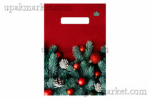 Пакет НГ с вырубной ручкой 20х30см "Магия цвета "