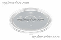 Крышка для емкости Round Bowl 1300 PP ПЛОСКАЯ ANTIFOG  (OCQ, OCIQ, ОСК, ОЭСКЬЮ, ОСИКЬЮ) 