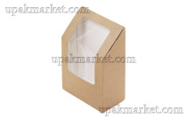 Упаковка для роллов и тортильи ROLL 90х50х130мм крафт OSQ (OCQ, OCIQ, ОСК, ОЭСКЬЮ, ОСИКЬЮ)