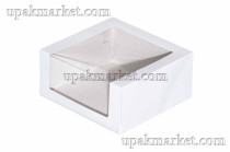 Короб картонный для тортов с окном 225х225х110 SHELF WW OSQ 