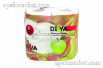 Туалетная бумага ДИВА  2-х сл.15м 
