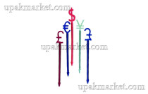 Пика "Валюта" 8,2см 300шт Пласт Лидер 