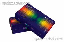 Перчатки нитриловые неопудренные смотровые L разноцветные SPEKTRUM плотные 3,8 гр MEDIOK / 10уп х 100шт / 																								