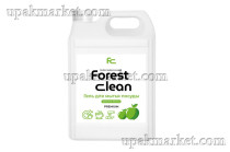 Гель для мытья посуды "Зеленое яблоко" 5л канистра Forest Clean