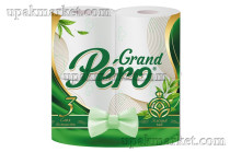 Туалетная бумага GRAND PERO 3-х слойная, по 4 рулона в упаковке 