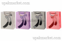 Пакет бумажный подарочный 18х10х23см Люкс c тиснением