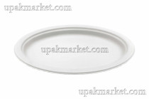 Тарелка биоразлагаемая 260мм овальная Экотайм /18уп х 50шт/