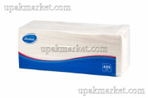 Салфетки 24х24см 1 слой 400 листов белые ЛИЛИЯ