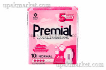 Прокладки женские гигиенические с крылышками Normal 10шт Premial