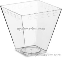 Креманка чаша 70х70мм 150мл "Брюссель" прозрачная PS /16уп х 25шт/