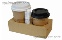ОСК держатель картонный для 2-х стаканов Cupholder DOUBLE 180х90х50 (450шт)