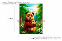 Пакет 31х40 Обнимашки ламинированны Тико /10уп х 50шт/