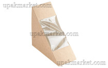 Контейнер картонный под сэндвич SANDWICH 60 с окном 130х130х60мм OSQ (OCQ, OCIQ, ОСК, ОЭСКЬЮ, ОСИКЬЮ)