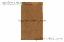 Пакет бумажный пищевой 250х140х60 вельгийский крафт бурый 40гр НПФ