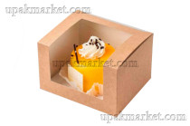 Контейнер под десерт с окном Solo show box 130х110х80 OSQ (OCQ, OCIQ, ОСК, ОЭСКЬЮ, ОСИКЬЮ)