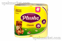 Туалетная бумага PLUSHE Classic 2х сл. 18м Ромашка пастель (4 рулона в упаковке)