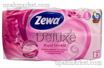 Туалетная бумага Zewa Deluxe Орхидея 8шт.