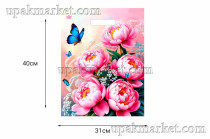 Пакет с вырубной ручкой 31х40см "На рассвете" Тико /26уп х  50шт/