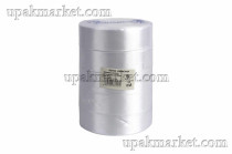 Лента 2,5 см Атласная Белая 22 м (5 бабин)