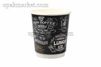 Стакан бумажный КБ 0,250л диам 80мм ГН Меню 2-х слойн. /25уп х 20шт/ 																													